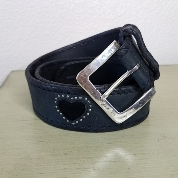 Brighton Leather Heart Studded Belt